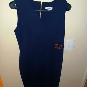 Calvin Klein Sheath Dark Blue Dress
